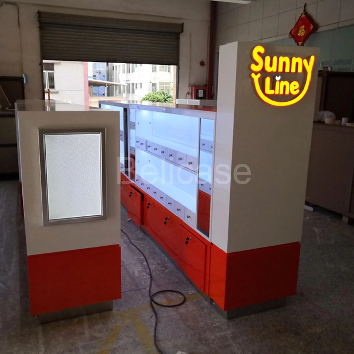 Modern Shopping Mall Display Sunglass Kiosk Factory
