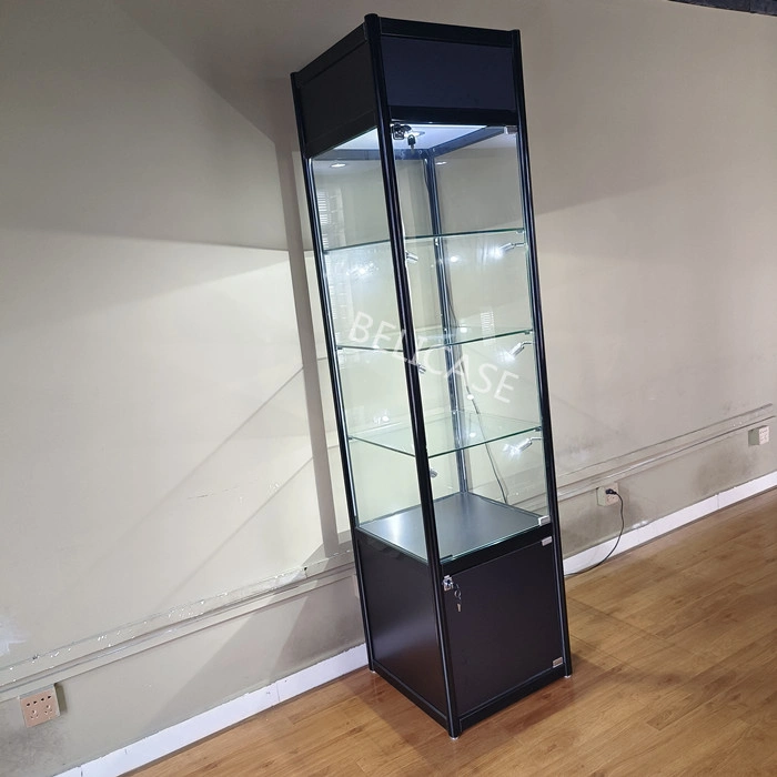 glass tower cabinet
